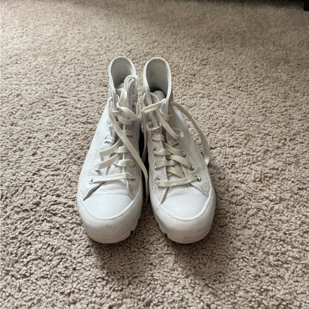 Converse Lugged White High-Top Sneakers
